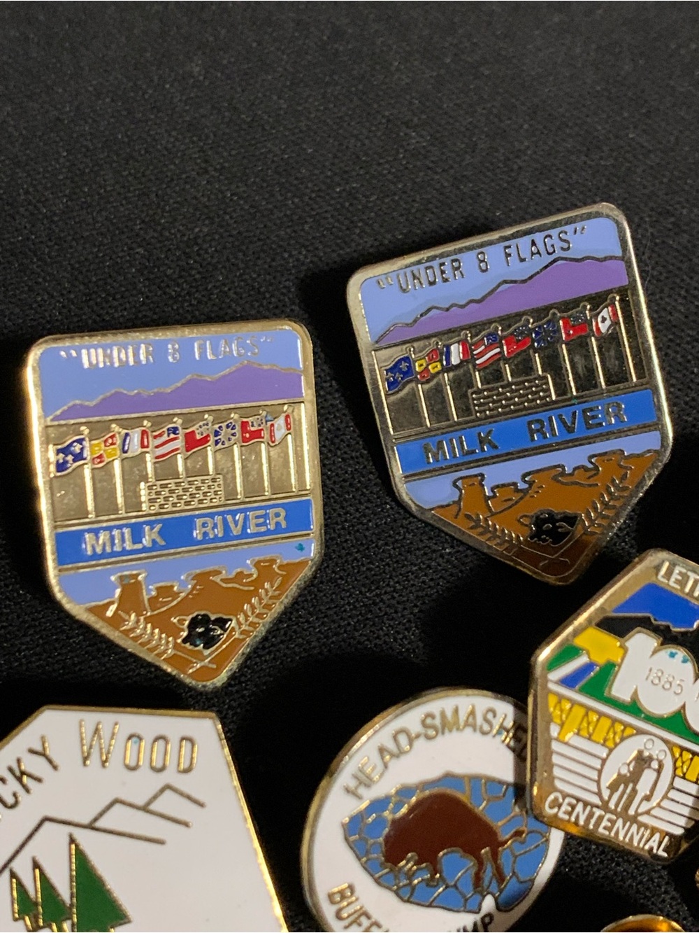 Vintage Alberta Canada Enamel Lapel Pin Lot - Alberta & Canadian - Picture 6 of 7